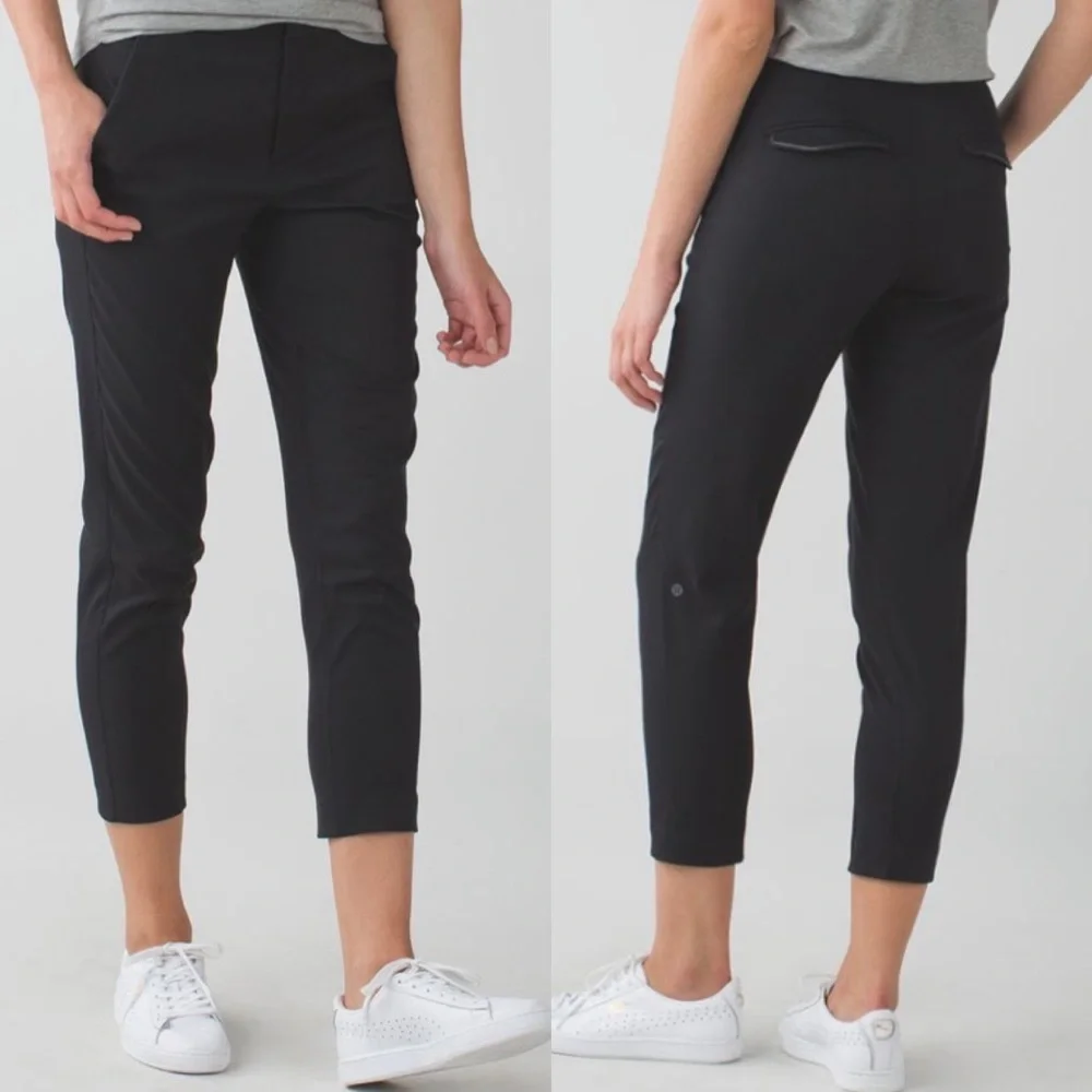 Lululemon &go City Trek Trouser Pant Black Urbanite Twill 6